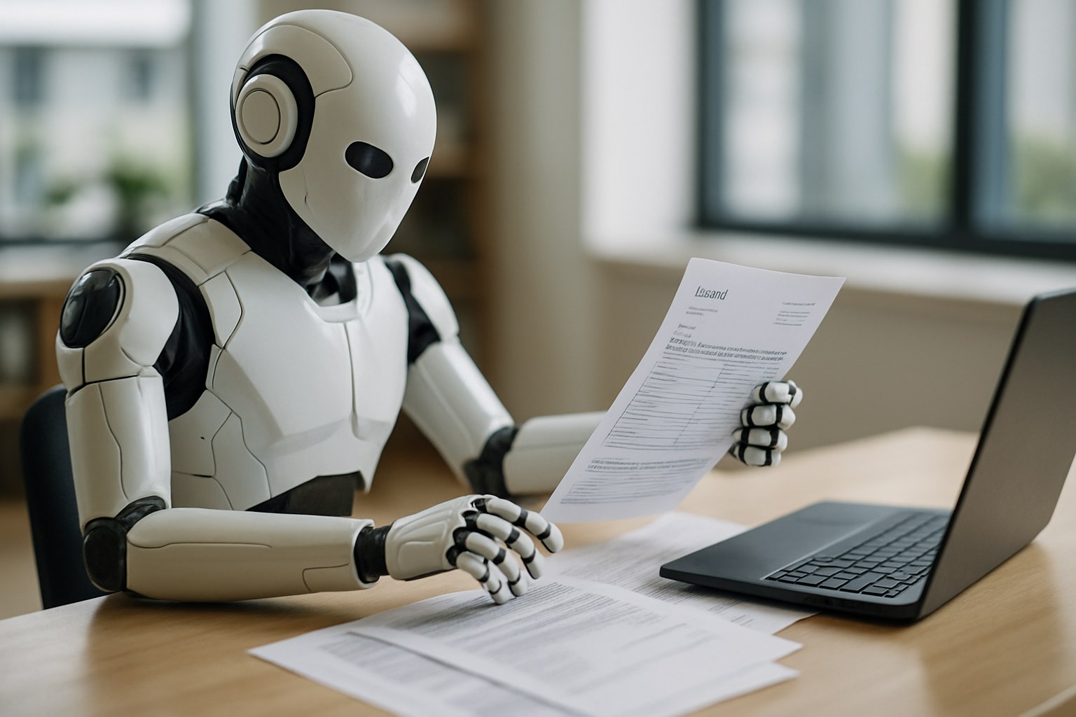 An AI agent extracting structured data from an invoice for review