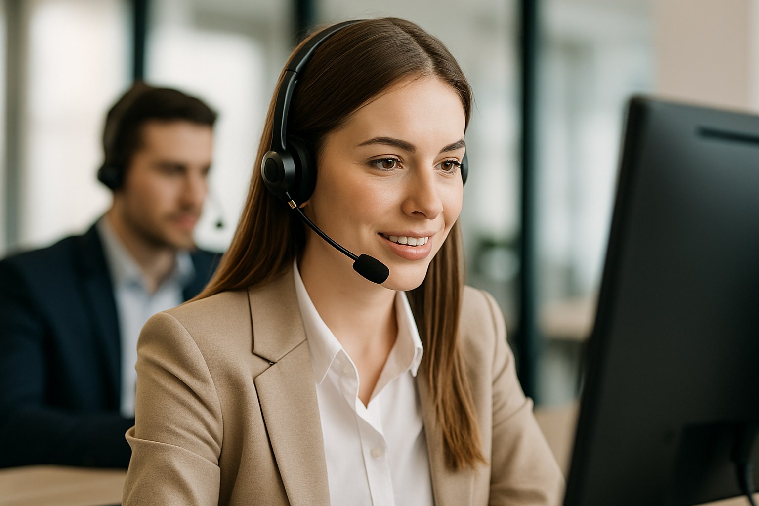 Illustrative depiction of an AI sales agent engaging an inbound lead before handing off to a rep