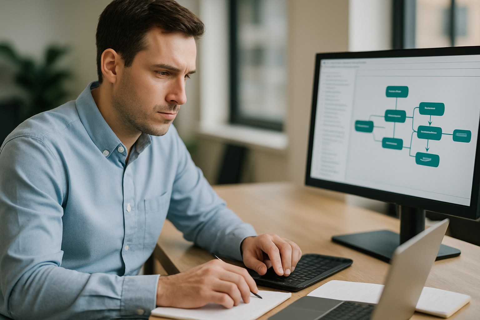An AI agent calling a scoped external tool as part of a workflow